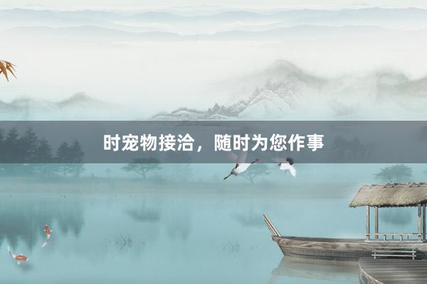 时宠物接洽，随时为您作事